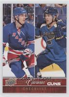 Checklist - Young Guns - Chris Kreider, Jaden Schwartz