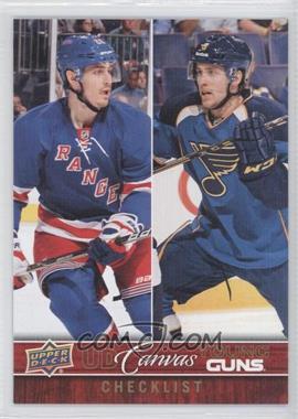 2012-13 Upper Deck - UD Canvas #C120 - Checklist - Young Guns - Chris Kreider, Jaden Schwartz