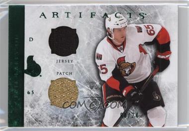 2012-13 Upper Deck Artifacts - [Base] - Horizontal Variation Emerald Jersey/Patch #27 - Erik Karlsson /24