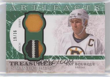 2012-13 Upper Deck Artifacts - Treasured Swatches - Emerald Jersey/Patch #TS-RB - Ray Bourque /36