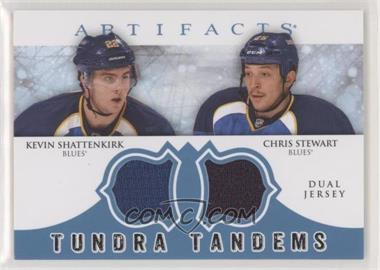 2012-13 Upper Deck Artifacts - Tundra Tandems Dual Jerseys - Blue #TT-KC - Kevin Shattenkirk, Chris Stewart [EX to NM]