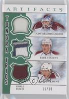 Jean-Sebastien Giguere, Paul Stastny, Matt Duchene #/18