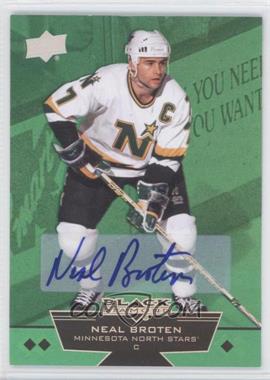 2012-13 Upper Deck Black Diamond - [Base] - Emerald Autographs #166 - Triple Diamond - Neal Broten /10