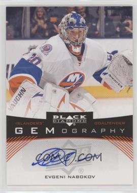 2012-13 Upper Deck Black Diamond - Gemography #GEM-EN - Evgeni Nabokov