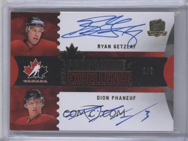 2012-13 Upper Deck The Cup - Programme of Excellence Dual Autographs #PE2-PG - Dion Phaneuf, Ryan Getzlaf /5