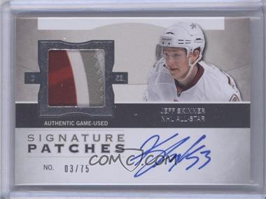 2012-13 Upper Deck The Cup - Signature Patches #SP-JF - Jeff Skinner /75