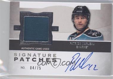 2012-13 Upper Deck The Cup - Signature Patches #SP-MA - Patrick Marleau /75