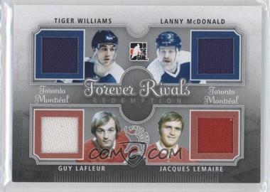 2012 In the Game - Fall Expo Redemption Prize Forever Rivals - Silver #FEFR-34 - Tiger Williams, Lanny McDonald, Guy Lafleur, Jacques Lemaire /19