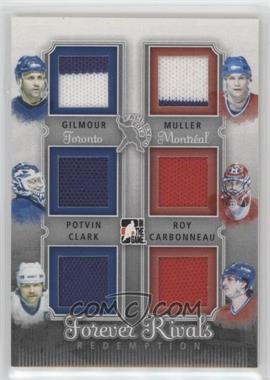 2012 In the Game - Fall Expo Redemption Prize Forever Rivals - Silver #FEFR-44 - Felix Potvin, Wendel Clark, Kirk Muller, Patrick Roy, Guy Carbonneau, Doug Gilmour /19