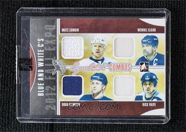 2012 In the Game - Fall Expo Redemption Prize Superlative Combos Game-Used - Silver #SC-50 - Mats Sundin, Wendel Clark, Doug Gilmour, Rick Vaive /9 [Uncirculated]