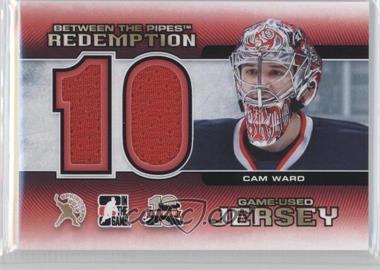 2012 In the Game Between the Pipes - Spring Expo Redemption Prizes Game-Used #BTPR-07 - Cam Ward