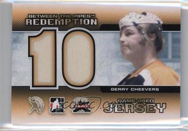 2012 In the Game Between the Pipes - Spring Expo Redemption Prizes Game-Used #BTPR-35 - Gerry Cheevers