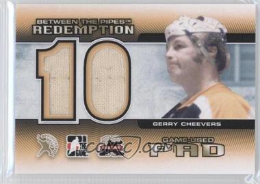 2012 In the Game Between the Pipes - Spring Expo Redemption Prizes Game-Used #BTPR-38 - Gerry Cheevers