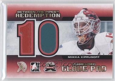 2012 In the Game Between the Pipes - Spring Expo Redemption Prizes Game-Used #BTPR-70 - Miikka Kiprusoff