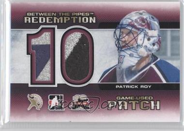 2012 In the Game Between the Pipes - Spring Expo Redemption Prizes Game-Used #BTPR-77 - Patrick Roy