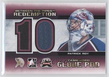 2012 In the Game Between the Pipes - Spring Expo Redemption Prizes Game-Used #BTPR-80 - Patrick Roy