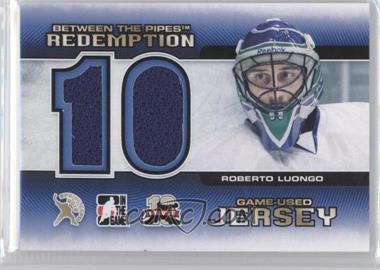 2012 In the Game Between the Pipes - Spring Expo Redemption Prizes Game-Used #BTPR-83 - Roberto Luongo