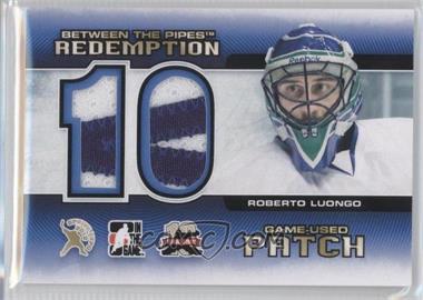 2012 In the Game Between the Pipes - Spring Expo Redemption Prizes Game-Used #BTPR-84 - Roberto Luongo
