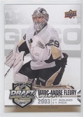 2012 Upper Deck NHL Draft Redemption - Prize [Base] #D-3 - Marc-Andre Fleury