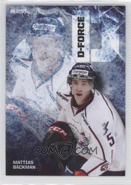 2013-14 Card Cabinet SHL Elitset - D-Force #7 - Mattias Backman