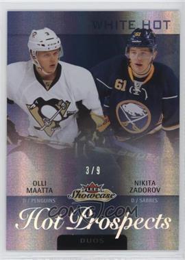 2013-14 Fleer Showcase - [Base] - White Hot #138 - Hot Prospects Duos - Olli Maatta, Nikita Zadorov /9