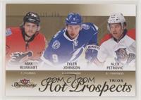 Hot Prospects Trios - Alex Petrovic, Max Reinhart, Tyler Johnson #/399