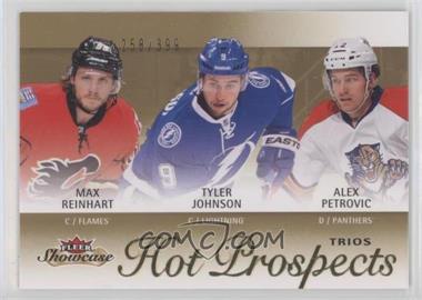 2013-14 Fleer Showcase - [Base] #104 - Hot Prospects Trios - Alex Petrovic, Max Reinhart, Tyler Johnson /399