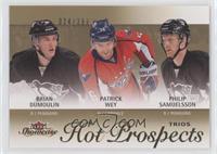 Hot Prospects Trios - Philip Samuelsson, Patrick Wey, Brian Dumoulin #/399