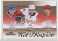 Hot Prospects Trios - Chad Billins, Greg Pateryn, Luke Glendening #/399