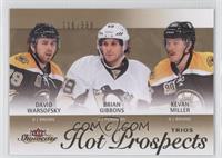Hot Prospects Trios - Kevan Miller, David Warsofsky, Brian Gibbons #/399