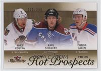 Hot Prospects Trios - Conor Allen, Mike Kostka, Karl Stollery #/399