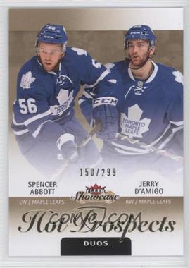 2013-14 Fleer Showcase - [Base] #126 - Hot Prospects Duos - Spencer Abbott, Jerry D'Amigo /299