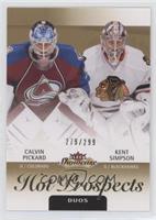 Hot Prospects Duos - Calvin Pickard, Kent Simpson #/299