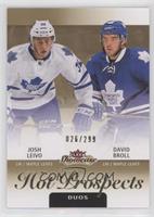 Hot Prospects Duos - David Broll, Josh Leivo #/299