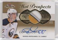  Hot Prospects Auto Patch Tier 1 - Rasmus Ristolainen [EX to NM] #/375