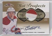  Hot Prospects Auto Patch Tier 1 - Christian Thomas #/375
