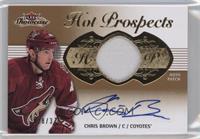  Hot Prospects Auto Patch Tier 1 - Chris Brown #/375