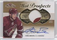  Hot Prospects Auto Patch Tier 1 - Chris Brown #/375