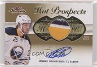  Hot Prospects Auto Patch Tier 1 - Mikhail Grigorenko #/375