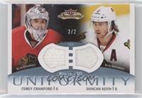 Duncan Keith, Corey Crawford #/2