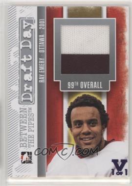 2013-14 In the Game Between the Pipes - Draft Day - Silver ITG Vault Ruby #DD-05 - Ray Emery /1