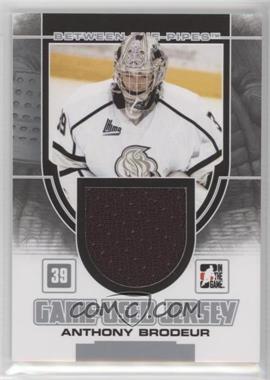 2013-14 In the Game Between the Pipes - Game-Used - Silver Jersey #GUM-04 - Anthony Brodeur /180