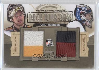 2013-14 In the Game Between the Pipes - Pack Your Bags - Gold #PYB-10 - Johan Hedberg /10