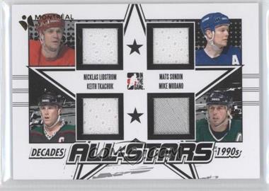 2013-14 In the Game Decades 1990s - All-Stars Jerseys - Black Montreal Card Show #AS-05 - Nicklas Lidstrom, Mats Sundin, Keith Tkachuk, Mike Modano /1