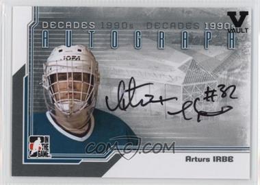 2013-14 In the Game Decades 1990s - Autograph - Silver ITG Vault Black #A-AI - Arturs Irbe