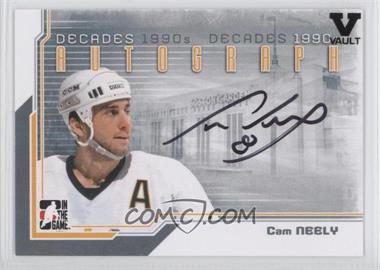 2013-14 In the Game Decades 1990s - Autograph - Silver ITG Vault Black #A-CN - Cam Neely