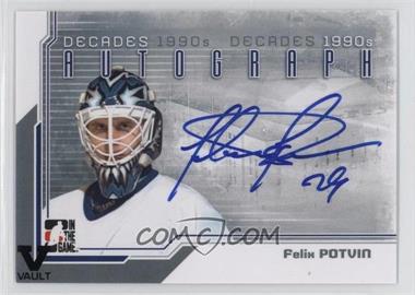 2013-14 In the Game Decades 1990s - Autograph - Silver ITG Vault Black #A-FP - Felix Potvin