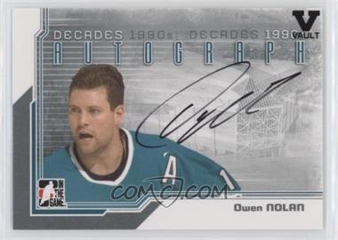 2013-14 In the Game Decades 1990s - Autograph - Silver ITG Vault Black #A-ON - Owen Nolan