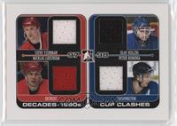 Steve Yzerman, Olaf Kolzig, Nicklas Lidstrom, Peter Bondra #/80