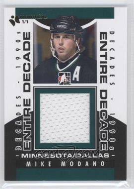 2013-14 In the Game Decades 1990s - Entire Decade Jersey - Black Montreal Card Show #ED-07 - Mike Modano /1